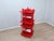 Vintage Italian Red Lacquered Wood Bookshelf, 1960s For Sale - Image 4 of 14