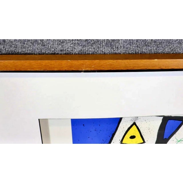 Late 20th Century 'Tribute to J. Miro' Italian Print For Sale - Image 5 of 6