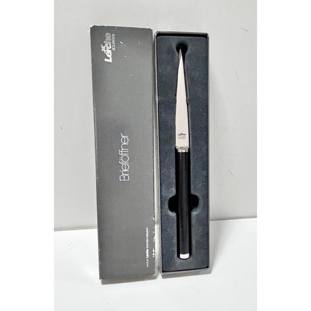 1980s Vintage Letter Opener Lerche Solingen Germany in Box – Stainless Steel - Minimalist Desk Accessory For Sale - Image 5 of 7