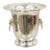 Vintage Leonard Regency Style Silver Plated Lion Head Fluted Champagne Ice Bucket For Sale