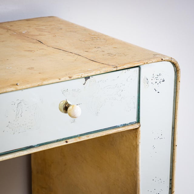 Vanity Console With Mirrored Front, Italy, 1950s For Sale - Image 14 of 15