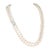 Abstract 1990s Diamond Akoya Pearl Necklace 8 Mm 14k Gold 18 3/4" 2-Strand Certified For Sale - Image 3 of 15