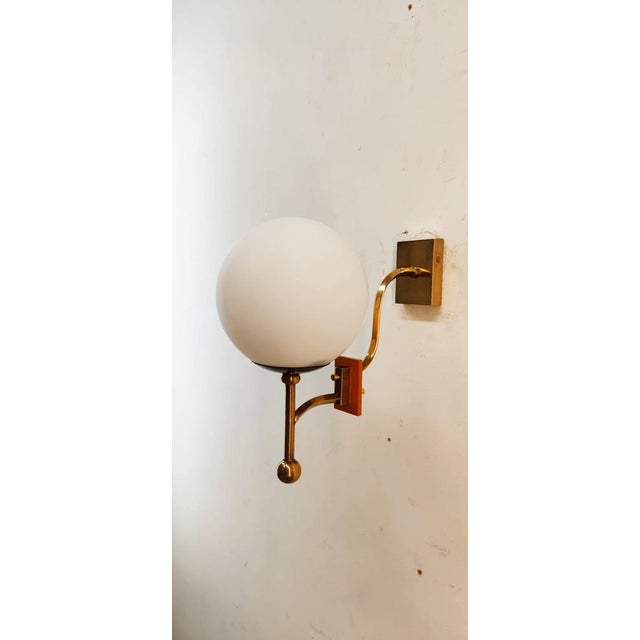 Mid-Century Modern Wall Light with Sphere Glass For Sale - Image 3 of 18