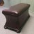 Large Regency Waisted Leather Ottoman For Sale - Image 6 of 8