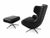 This lounge chair and ottoman set brings together premium materials, and timeless modern design. Upholstered in genuine...