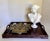 Antique French Victorian Brass Double Inkwell Desk Set With Crystal Inkwells For Sale - Image 10 of 10