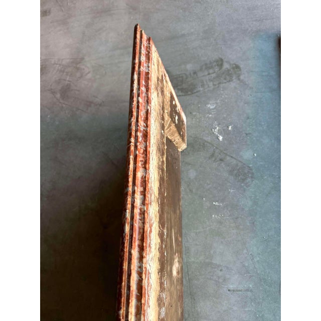 Louis XIV Style Fireplace in Red Campan Marble, 1880s For Sale - Image 6 of 18