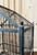 A Charming French wooden birdcage from the 19th century painted in a beautiful Blue/Green color.. Created in France during...