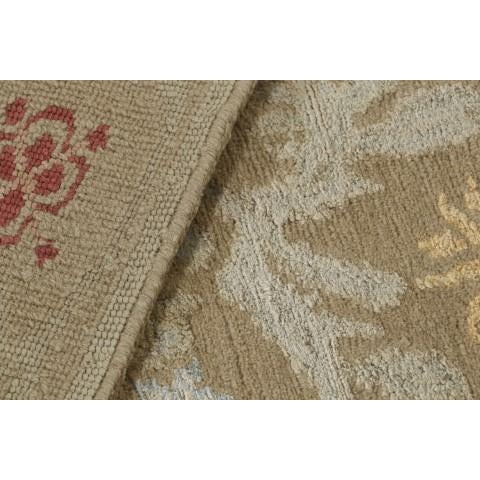 Beige Hand-Knotted Spanish Floral Rug in Beige and Red by Rug & Kilim For Sale - Image 8 of 8