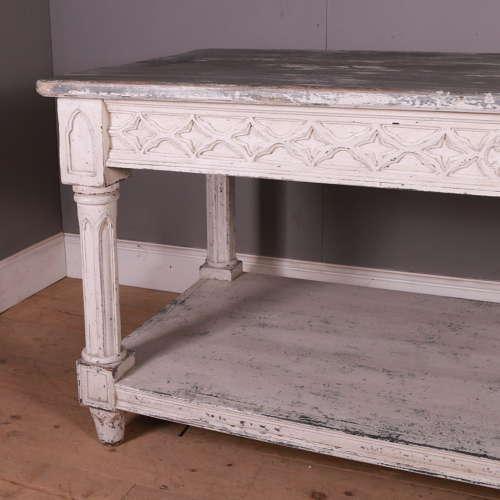 English Country House Prep Centre Table, 1890s For Sale - Image 7 of 10