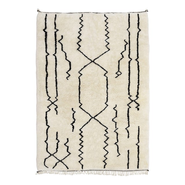 Hand-Knotted Wool Rug by Azele Studio For Sale