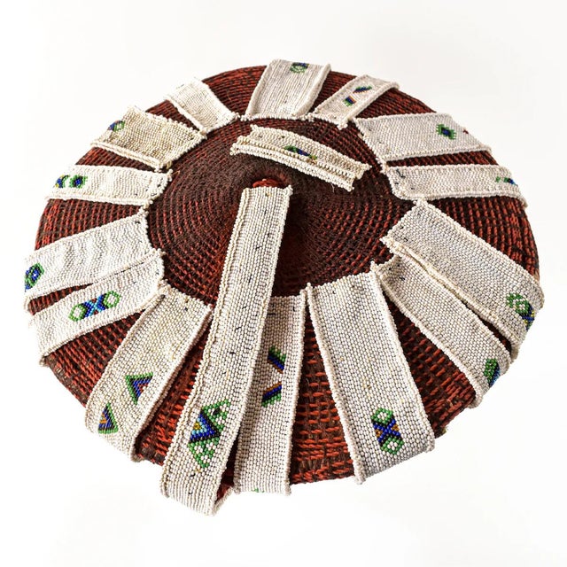 Early 20th Century Zulu Isicholo Married Woman Headdress South Africa Sidley Collection For Sale - Image 4 of 7