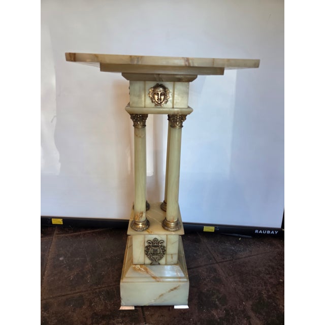 A very large French Neo Classic Pedestal for art or statue. Very Large top and heavy weight. Top can spin. Real nice...