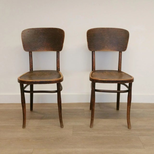 Set of Antique No. 57 Dining Chairs from Josef Hoffmann, 1900s For Sale - Image 4 of 15