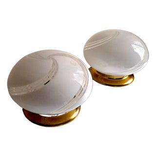 Murano Glass Table Lamps from Manifattura Di Murano, 1970s, Set of 2 For Sale