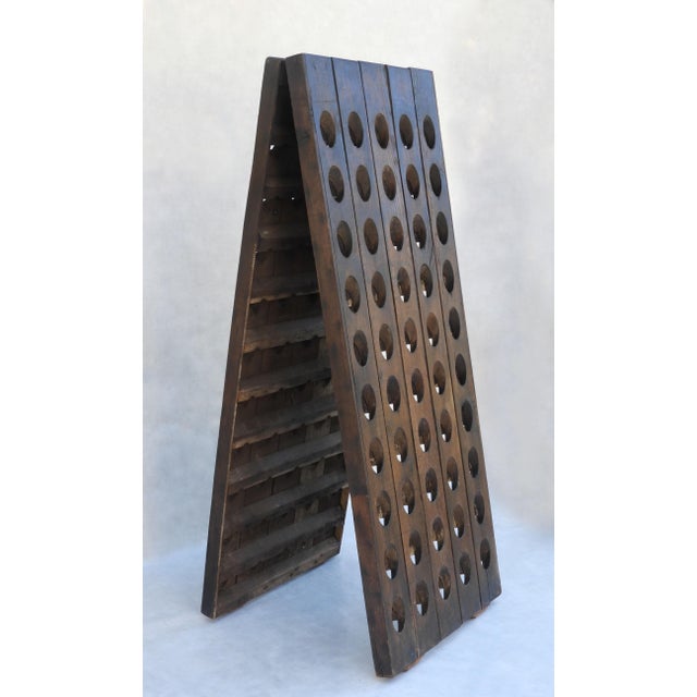 Brown Vintage French Champagne Rack, 1950s For Sale - Image 8 of 9