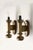 Brass and Wood Wall Sconces, 1950s, Set of 2 For Sale - Image 4 of 5