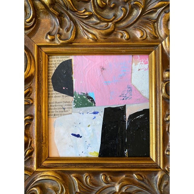 2020s Sarah Trundle, Contemporary Abstract Mixed Media Collage, Framed, "Read All About It" For Sale - Image 5 of 5