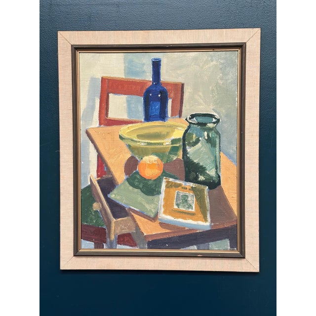 Eli Rasmussen, Opstilling, 1953, Oil Painting on Canvas, Framed For Sale - Image 12 of 18