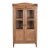 Antique Indian Glass Cabinet | Vintage Carved Wood Armoire | Rustic Display Cabinet | Wabi Sabi Decor For Sale