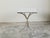 Italian Midcentury Steel Table with White Marble Top and Tripod Base For Sale - Image 10 of 11