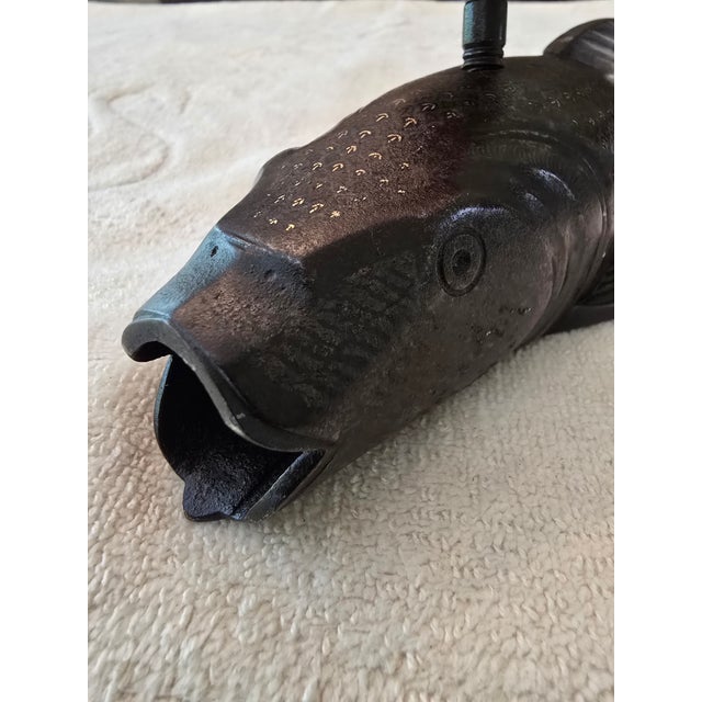 Antique 24k Gold Inlaid Asian Fish Inkwell For Sale - Image 11 of 15