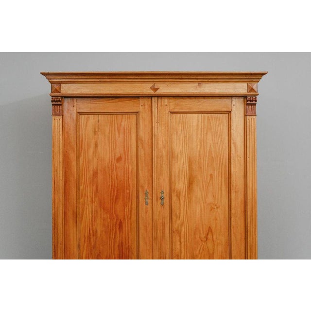 Wood 19th Century Gründerzeit Wardrobe in Pine For Sale - Image 7 of 18