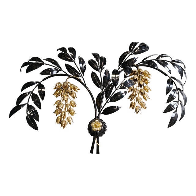 Vintage Tulip Wall Lamp attributed to Hans Kögl, 1970s For Sale