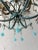 Blue Opaline Drops Beaded Chandelier, Circa 1920 For Sale - Image 10 of 13