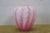 Fenton Art Glass Company 1992 Fenton Rosalene Pink Twining Floral Satin Glass Melon Vase Urn 7" For Sale - Image 4 of 13