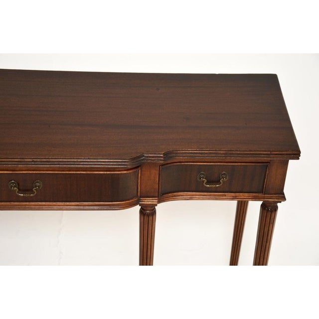Wood Antique Georgian Style Console Table, 1950 For Sale - Image 7 of 10