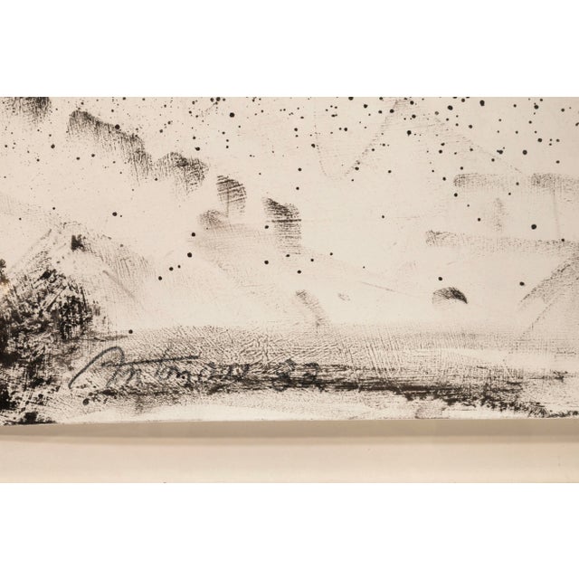 Plastic William Antonow, Untitled (82-P9) Signed Acrylic on Paper Detroit Cass Corridor For Sale - Image 7 of 9
