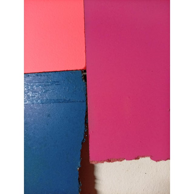 Wood Contemporary Abstract Aerosol on Assembled Masonite (Isorel) "Untitled 144" by Andre Debono For Sale - Image 7 of 8