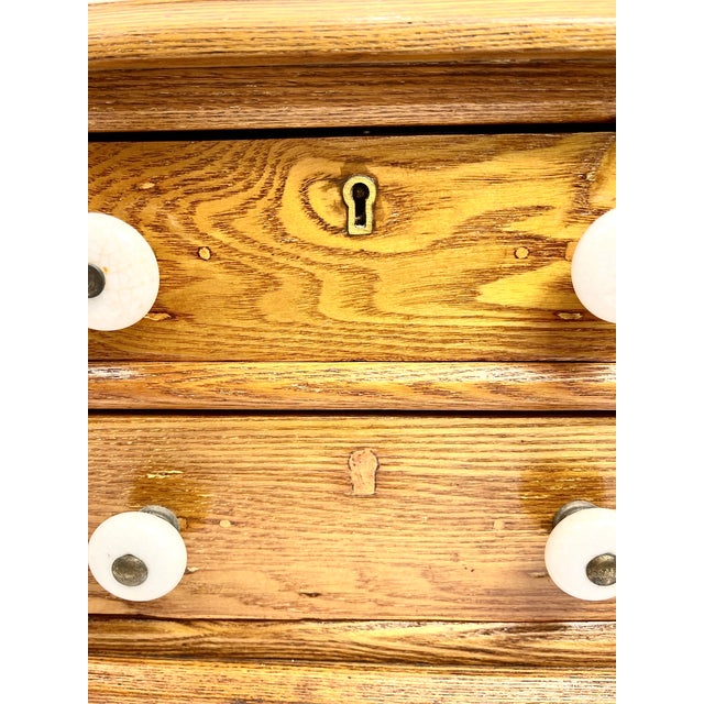 Coffee Antique Cabinet: Spool Chest For Sale - Image 8 of 12