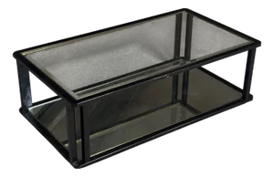 Large Coffee Table in Glass and Mirror, 1970