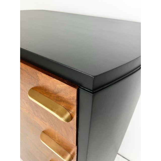 Wood Vintage Widdicomb Deco Burl Chest of Drawers For Sale - Image 7 of 12