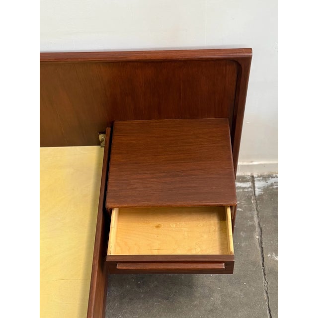 1960s Danish Modern Queen Platform Bed For Sale In Los Angeles - Image 6 of 15