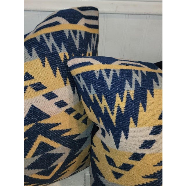 Folk Art Collection of Four Beacon Camp Blanket Pillows For Sale - Image 3 of 6