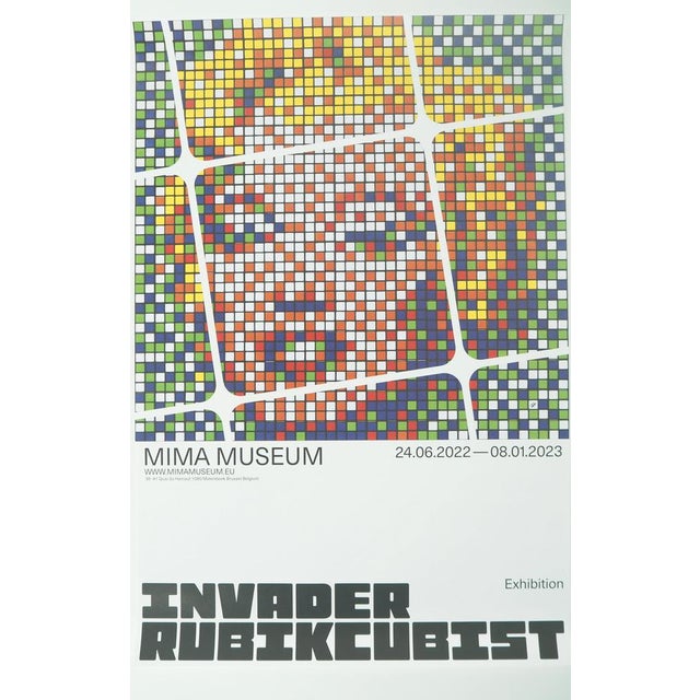 Space invader (1969) rubikcubist: marilyn monroe original color poster on poster paper, 40 x 60 cm (approx. 16 x 24...