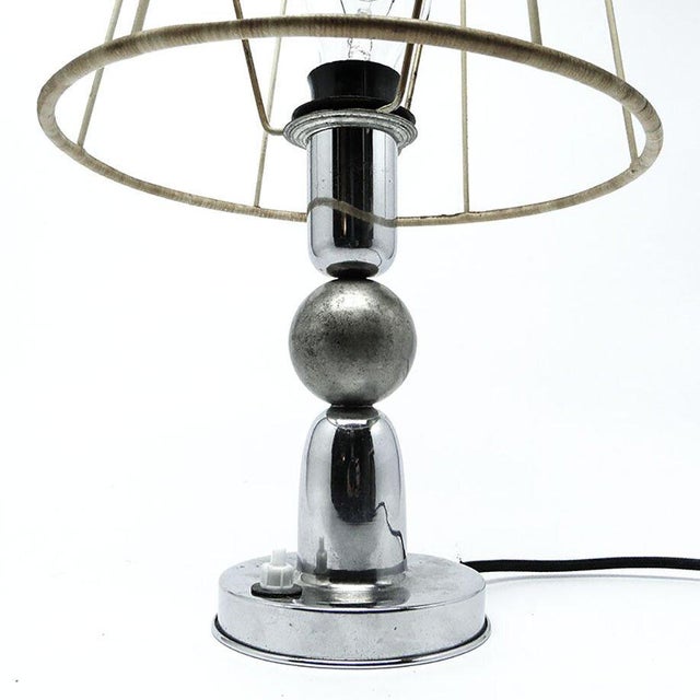 Table lamp made in Belgium in the 70s. It was made of metal. It is preserved in good condition, has small traces of use on...