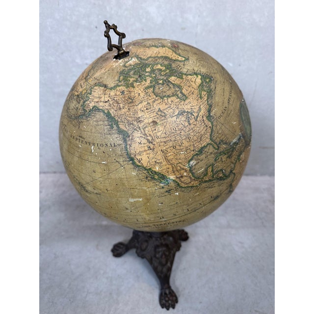 Antique Globe from Lebegue, 1900s For Sale - Image 3 of 11