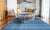 Cornflower Blue 8x10 Maya Opulent Blue Kilim Geometric Plaid Modern Flatweave Wool Carpet Rug For Sale - Image 8 of 9