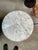 Vintage Hollywood Regency Cast Metal With Gold Base Marble Top Table For Sale In Atlanta - Image 6 of 7