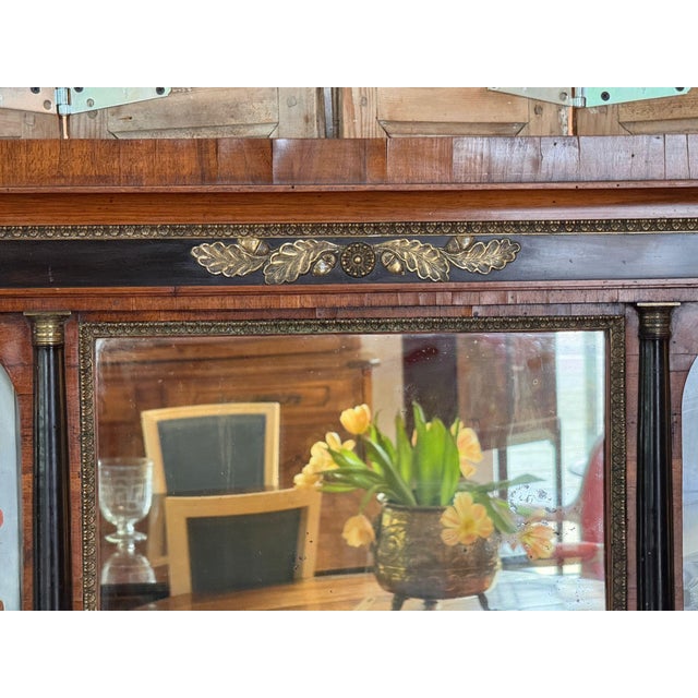 19th Century Italian Overmantel Mirror With Painted Urn Panels For Sale - Image 4 of 7