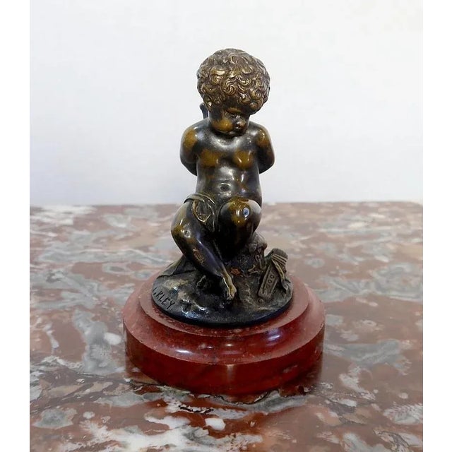 After L. Kley, L’Amour enchaîné, 19th Century, Bronze Sculpture For Sale - Image 10 of 14