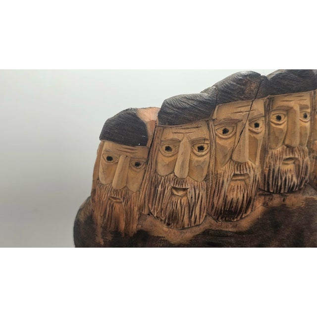 Wooden Sculpture of Jewish Men, 1950s-1970s For Sale - Image 10 of 12