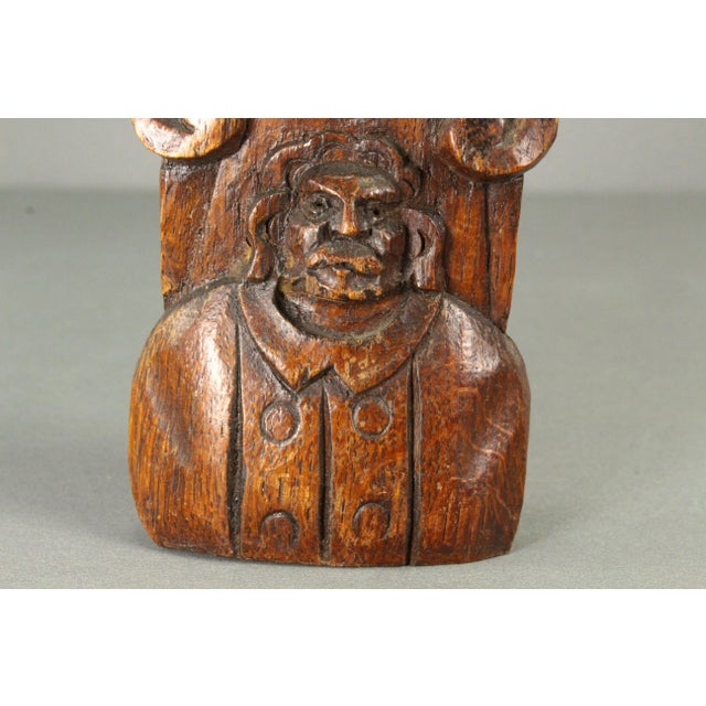 Antique Carved Oak Small Panels Male Portraits Busts, English For Sale - Image 16 of 18