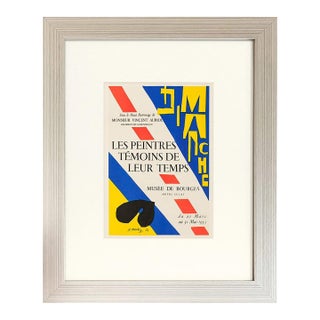 Matisse Lithograph 44 PeinturesTemoins De Leur Temp Framed For Sale