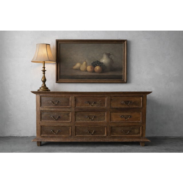 Farmhouse Massive Antique Rustic European Dresser Credenza For Sale - Image 3 of 12