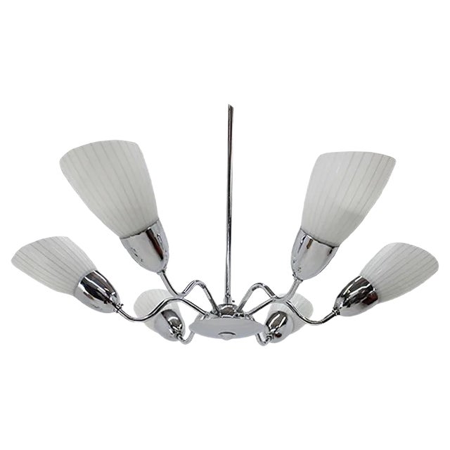 Mid-Century Chandelier from Elektroinstala Děčín, 1960s For Sale